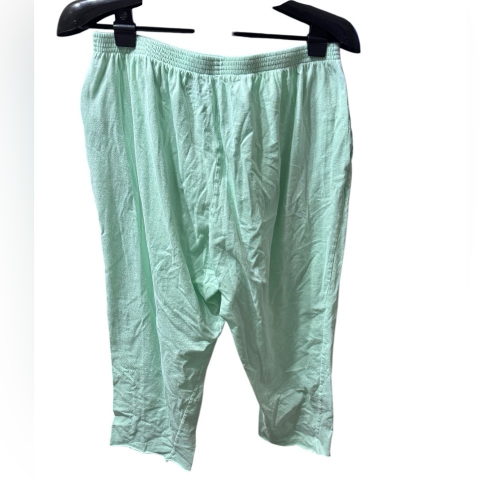VERMONT COUNTRY STORE PAJAMA SET IN SOFT GREEN KNIT p23 - Picture 4 of 7